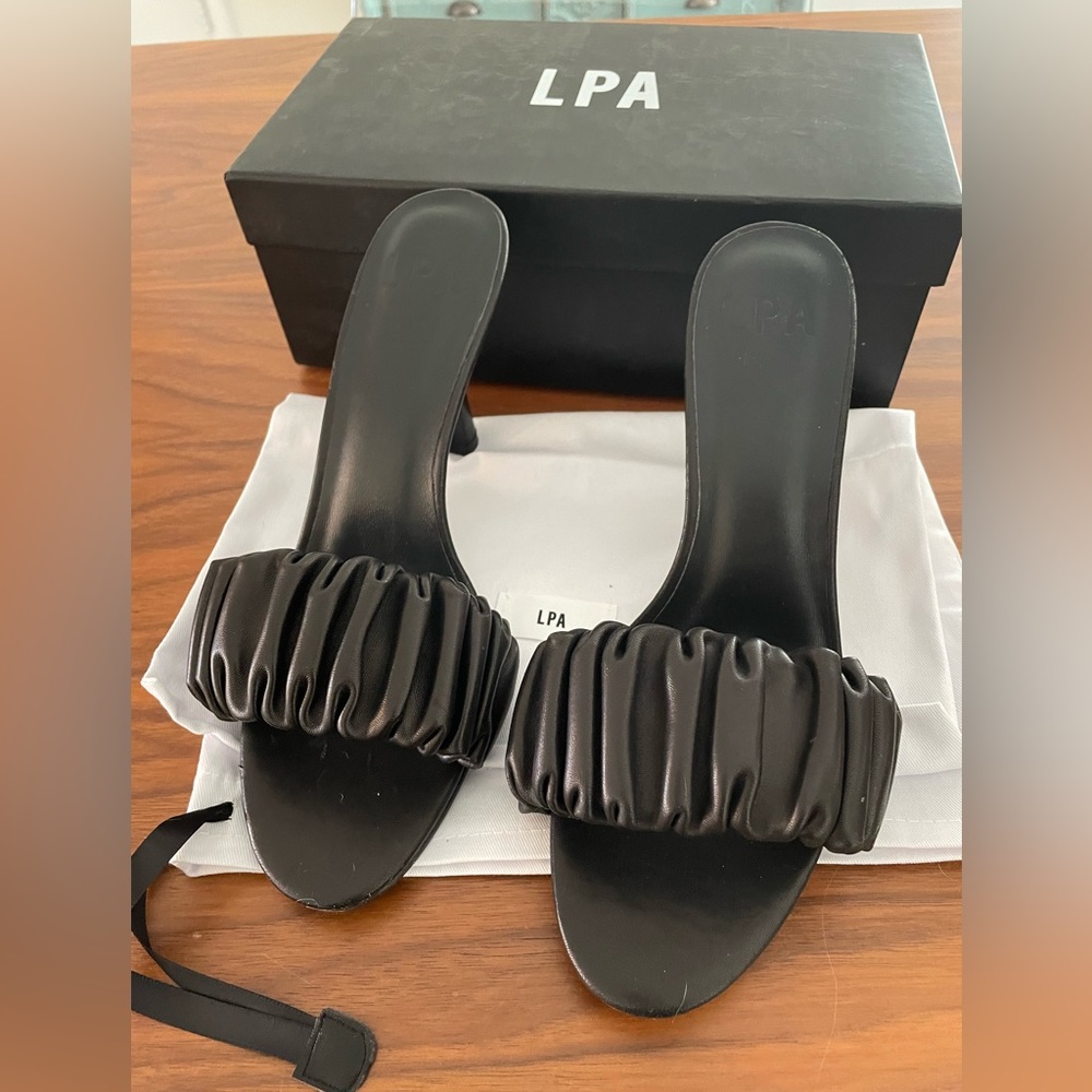 LPA Augustine Heel Black Size 9